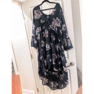 Navy Floral Target Dress